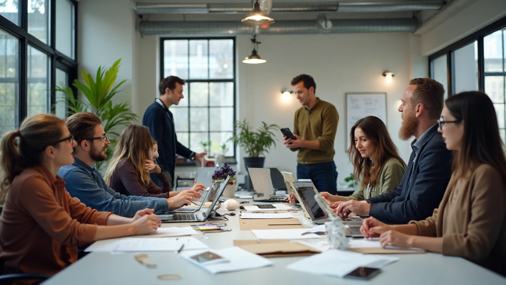 Ons creatieve designstudio team aan het werk